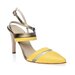 Sandale toc piele Yellow-Golden