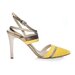 Sandale toc piele Yellow-Golden